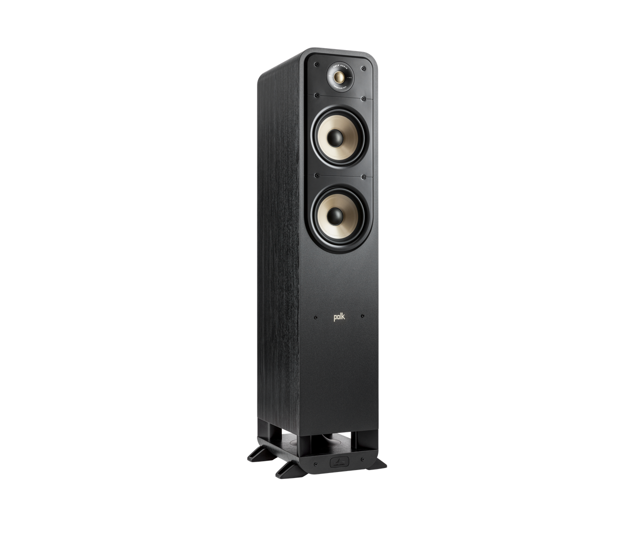 Polk ES55 Floorstander in black side view