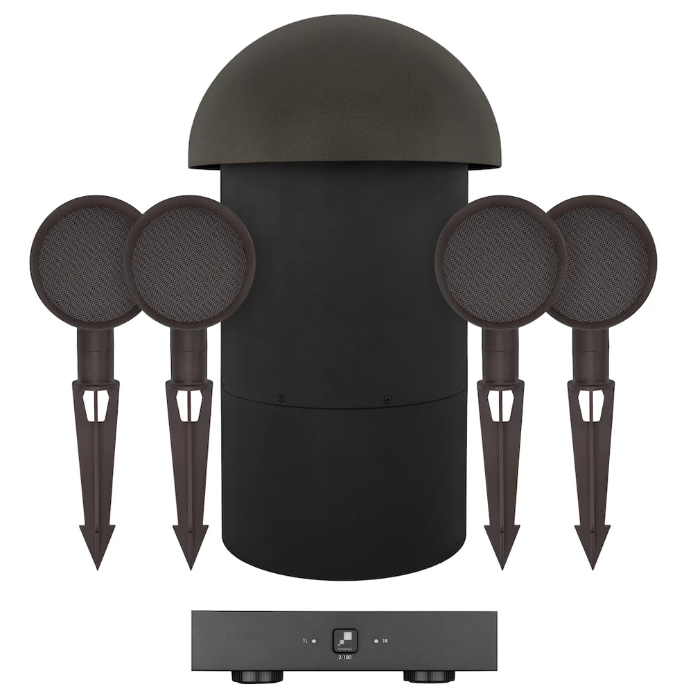 Open Box - Sonance Patio Series 4.1 - Garden Speaker System Incl Subwoofer and Amplifier alternate view