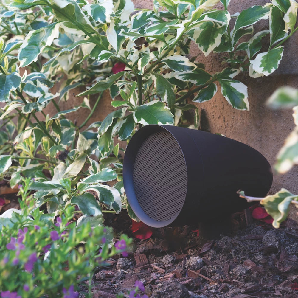 Open Box - Sonance Patio Series 4.1 - Garden Speaker System Incl Subwoofer and Amplifier lifestyle view