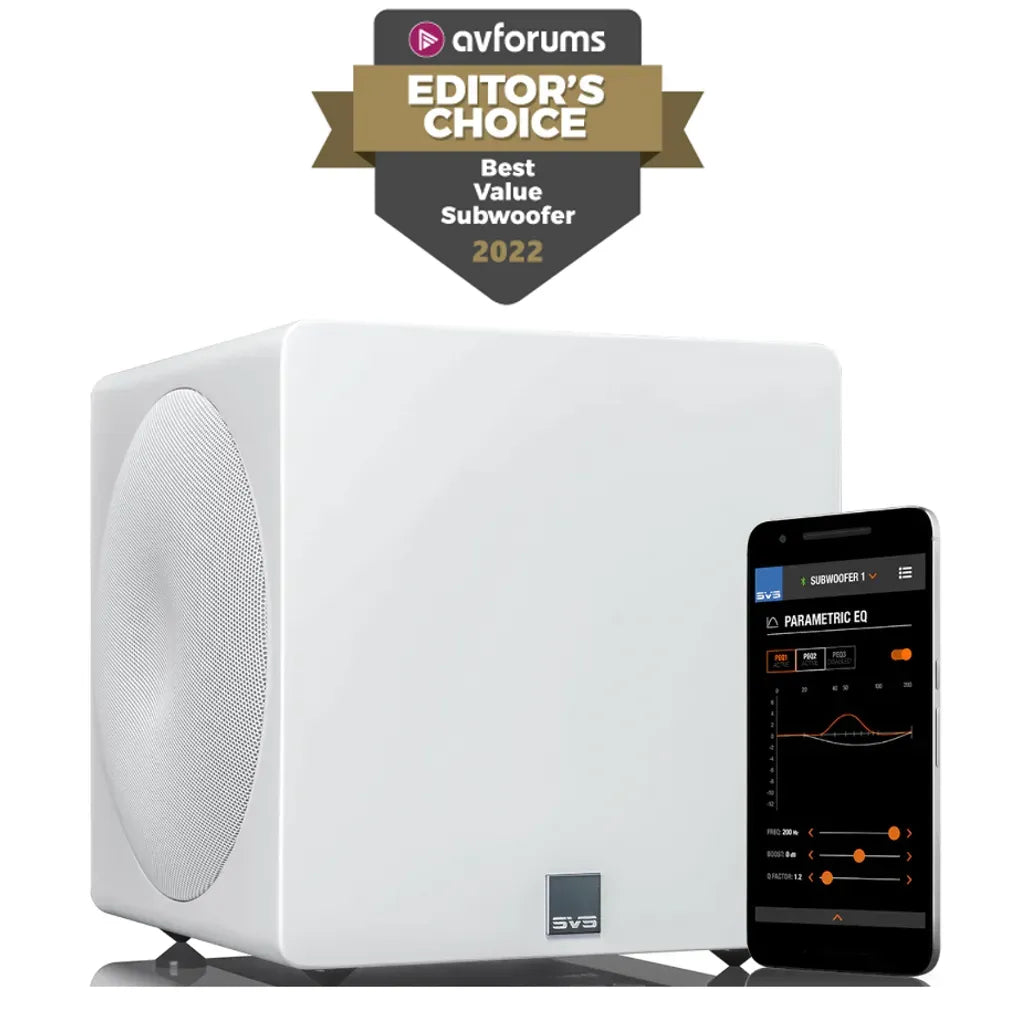 SVS 3000 Micro Subwoofer in white