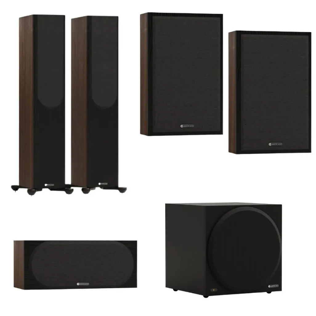 Monitor Audio Bronze 300 5.1 player in Walnut finish alternate view