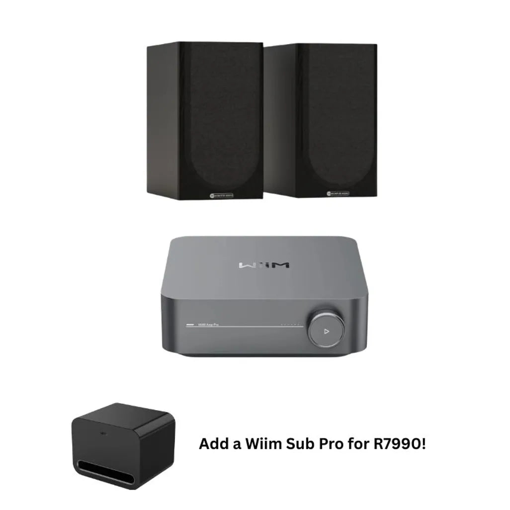 Monitor Audio Bronze 50 with AMP PRO speaker in black alternate view