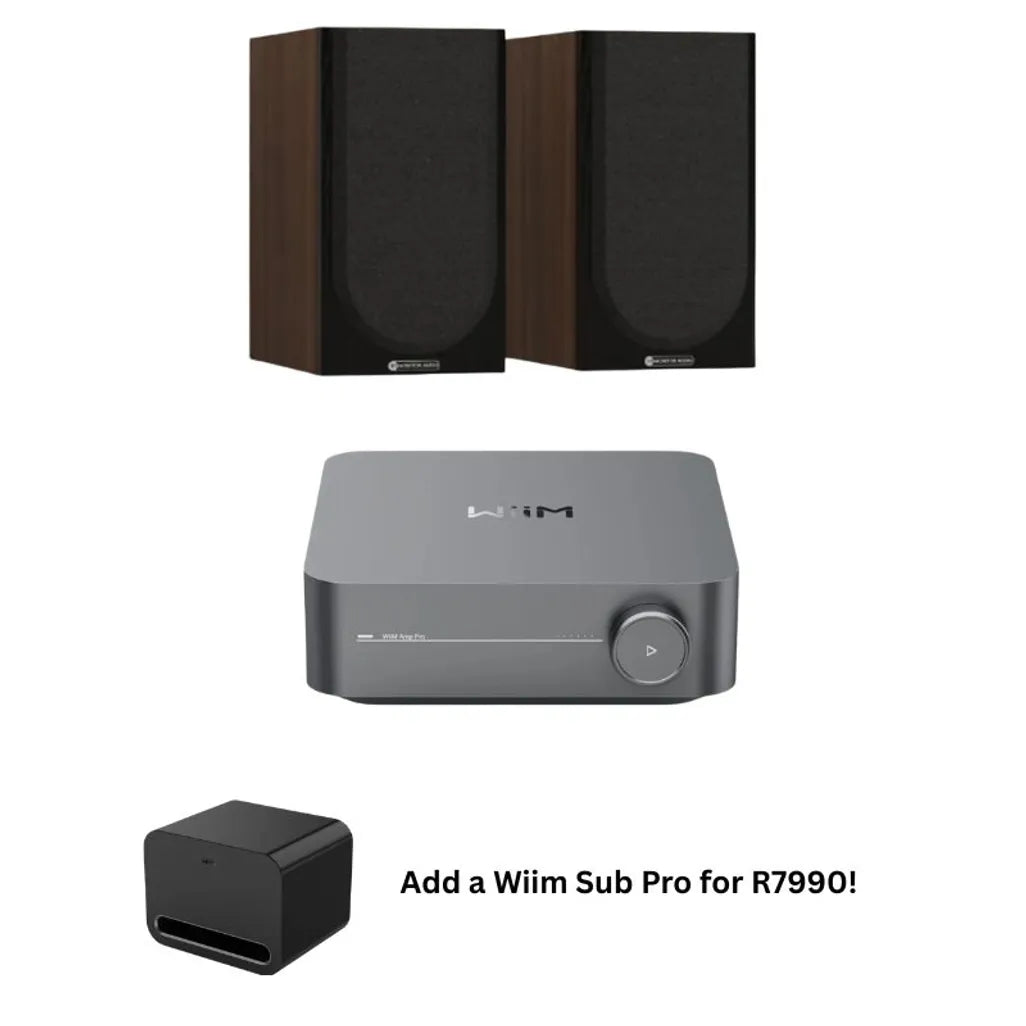 Monitor Audio Bronze 50 with AMP PRO speaker in Walnut finish alternate view