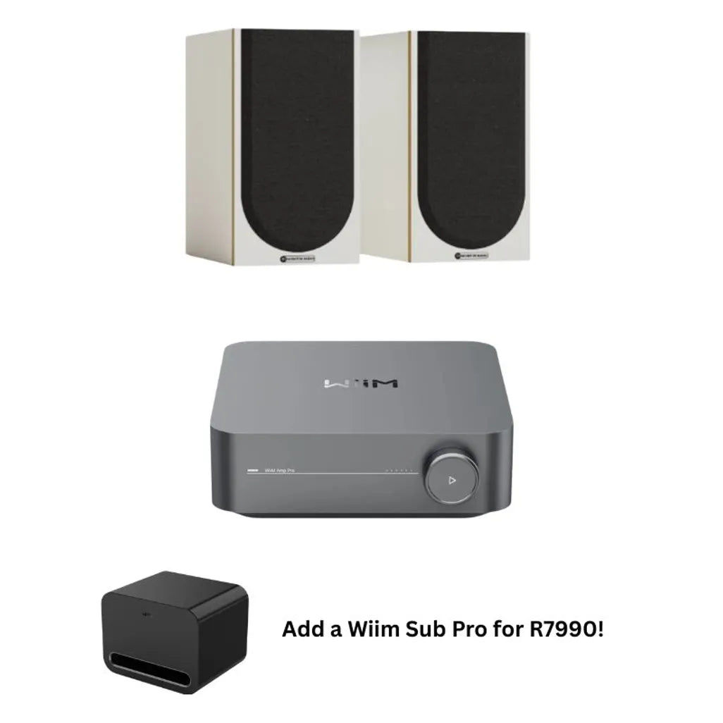 Monitor Audio Bronze 50 with AMP PRO speaker in white