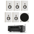 Monitor Audio Bronze OW 5.1 with AVRX2800H player in white