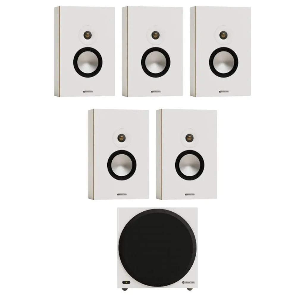 Monitor Audio Bronze OW 5.1 player in white