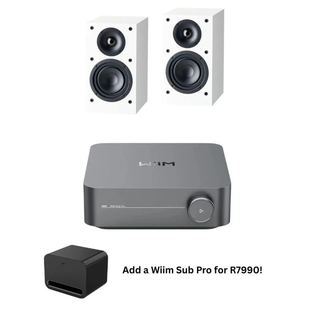 Paradigm Atom with PRO AMP speaker in white