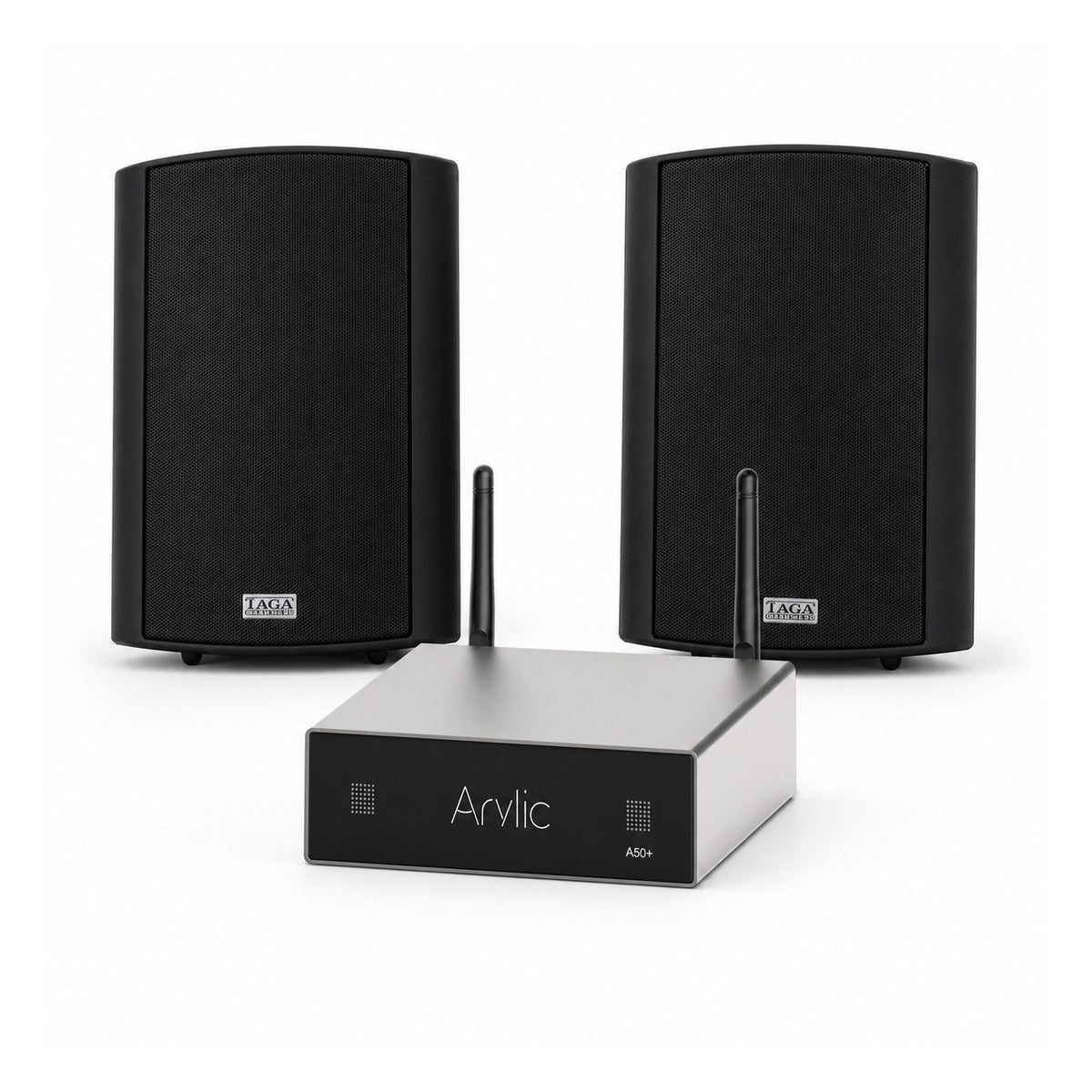 Arylic A50 Plus 1-Zone Package with Taga TOS-415 Outdoor Speakers