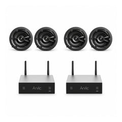 Arylic A50 Plus 2-Zone Package with 2 Pairs Linx L6V2 In-Ceiling Speakers