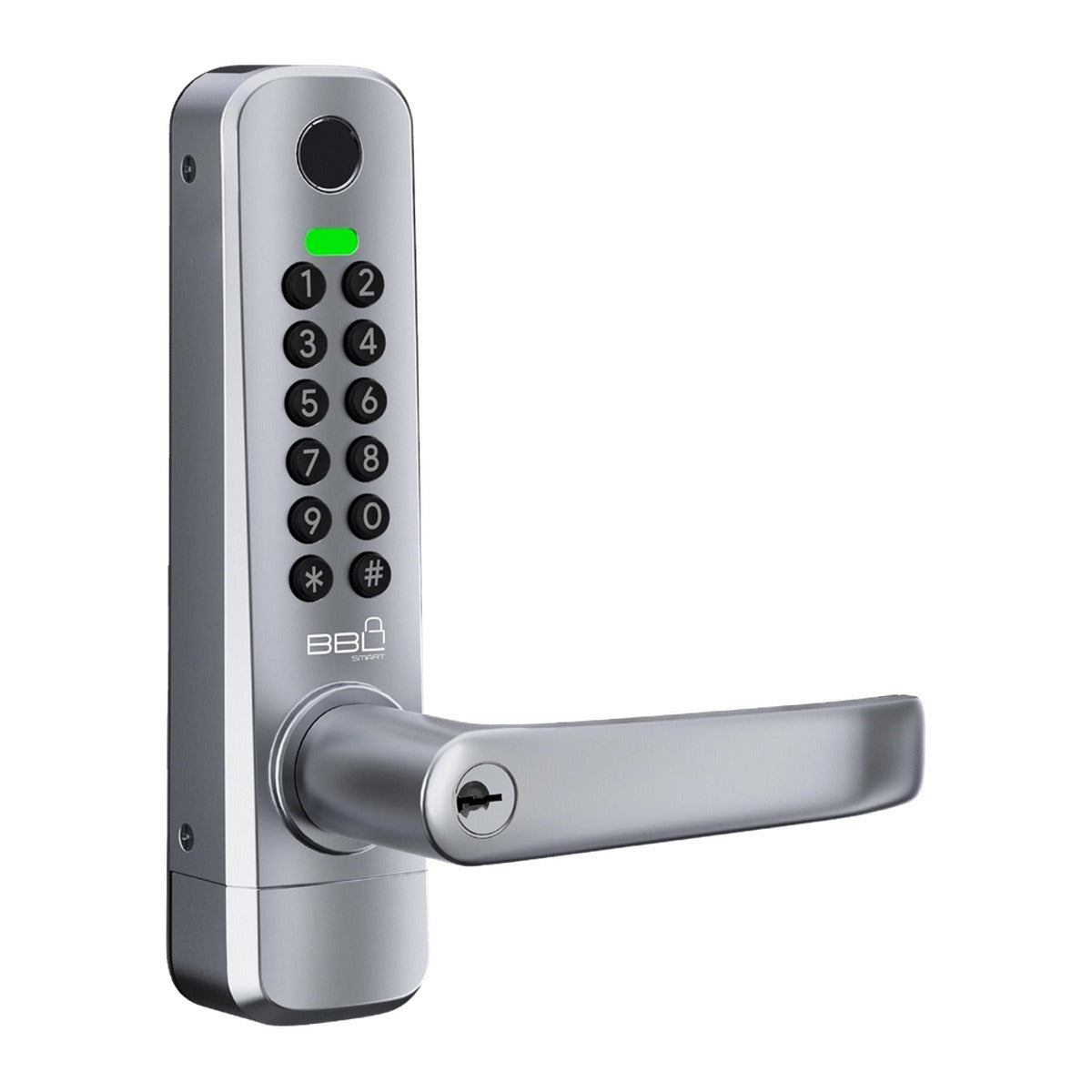 BBL BBLS06B-D Double Keypad Smart Handle with Mortice Lock in Silver