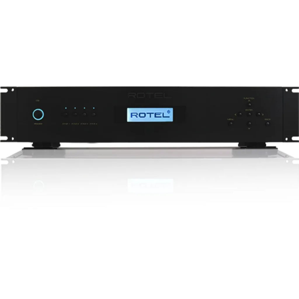 Rotel C8 Matrix Amplifier in black front view