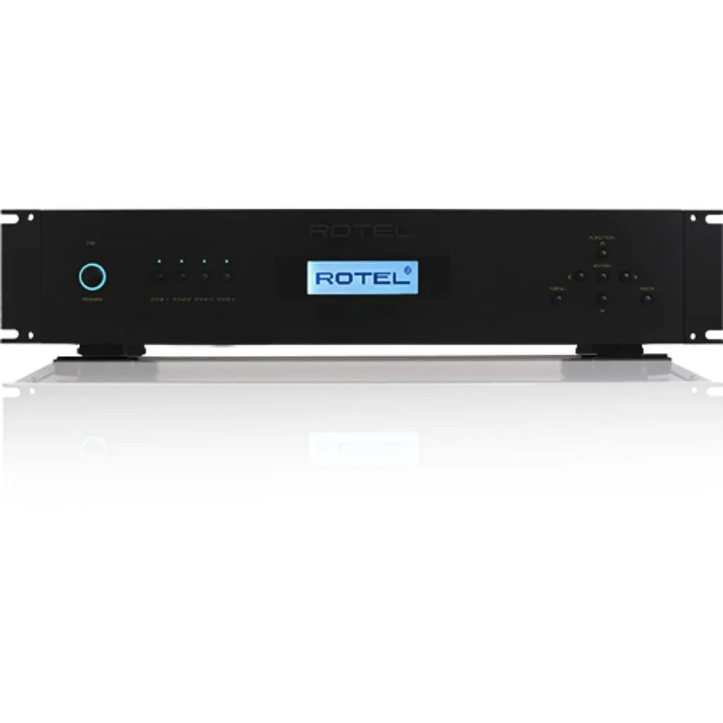 Rotel C8 Matrix Amplifier in black front view