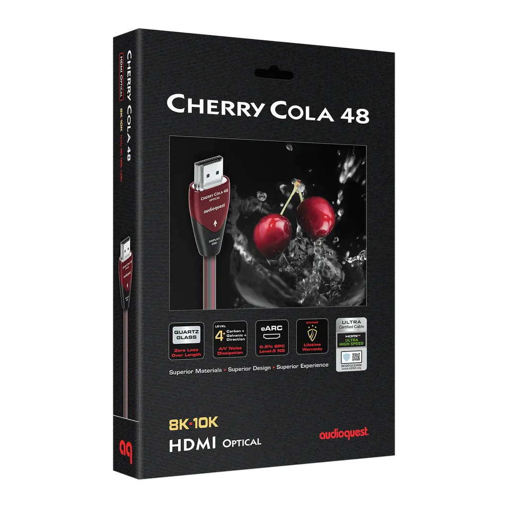 AQ Cherry Cola HDMI 48G Optical cable alternate view 3