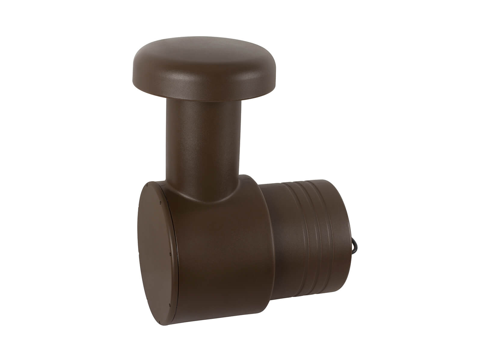 Monitor Audio Climate GW12 Sub speaker in brown angled view