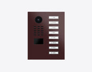DoorBird D2208V 8-button IP video door station in RAL 3007 - Black red