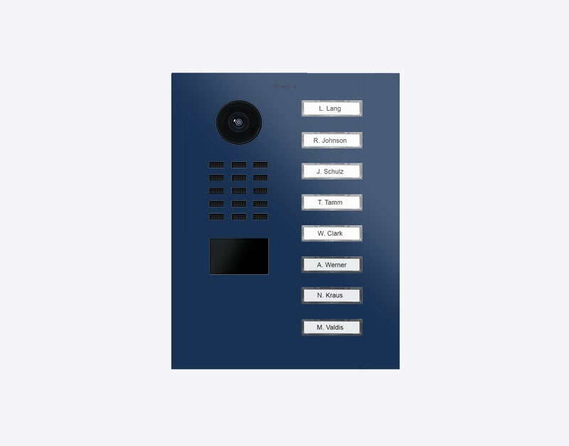 DoorBird D2208V 8-button IP video door station in RAL 5013 - Cobalt blue
