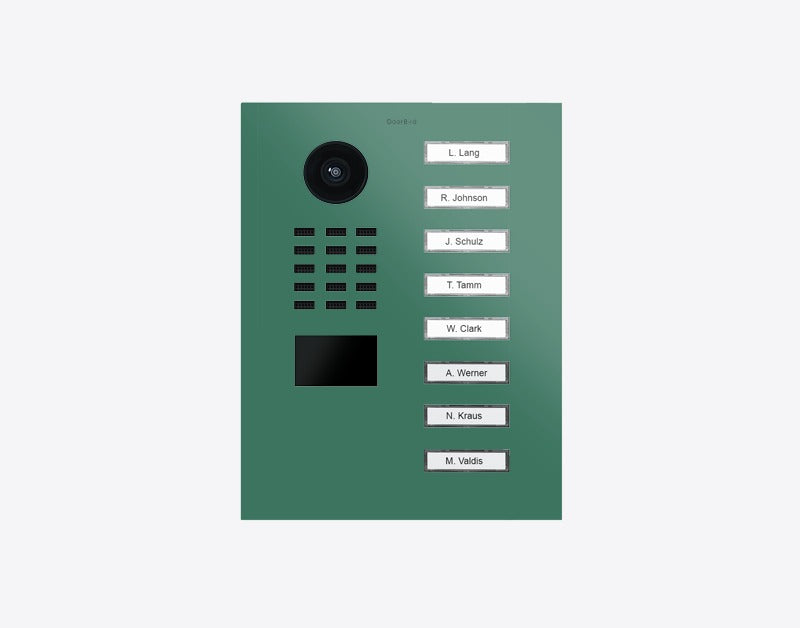 DoorBird D2208V 8-button IP video door station in RAL 6000 - Patina green