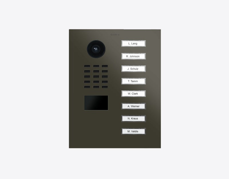 DoorBird D2208V 8-button IP video door station in RAL 6006 - Grey olive