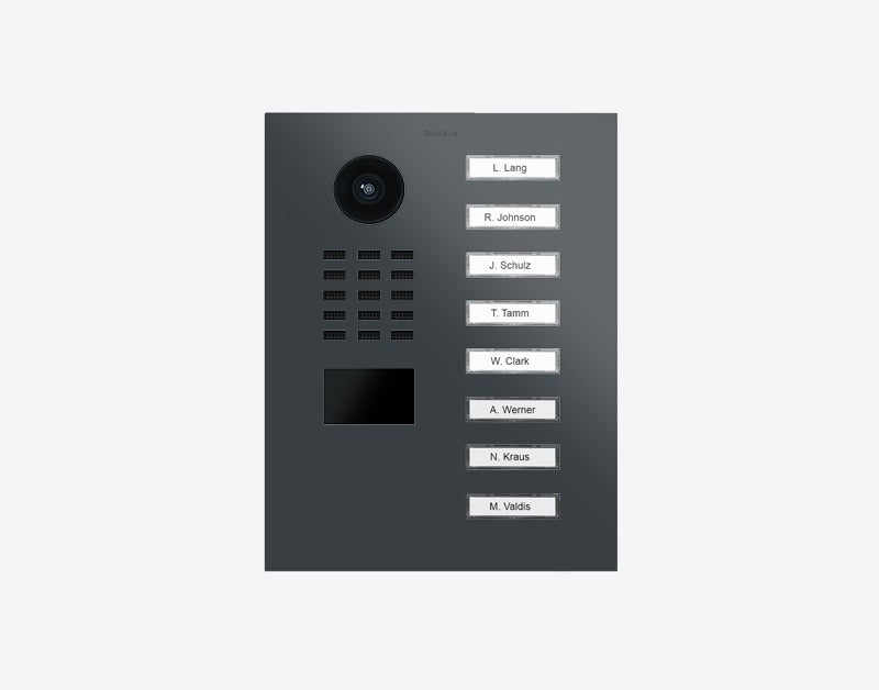 DoorBird D2208V 8-button IP video door station in RAL 7016 - Anthracite grey