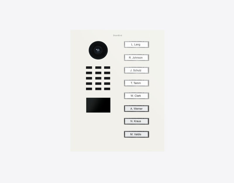 DoorBird D2208V 8-button IP video door station in RAL 9016 - Traffic white