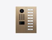 DoorBird D2208V 8-button IP video door station in Real burnished brass