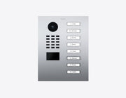 DoorBird D2208V 8-button IP video door station in Chrome finish, stainless steel V4A, high-gloss polished
