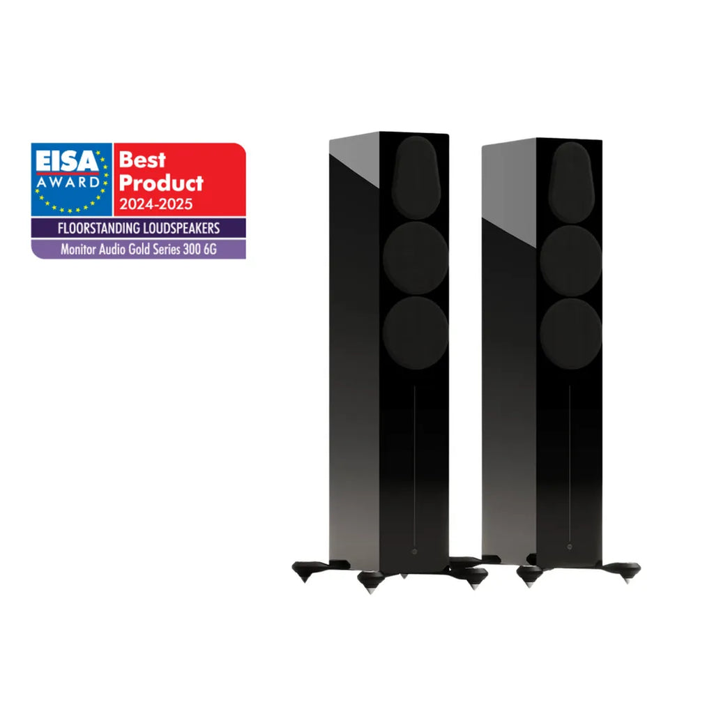 Monitor Audio Gold 300 F/Stander speaker in black alternate view