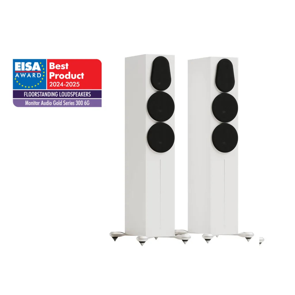Monitor Audio Gold 300 F/Stander speaker in white alternate view 4