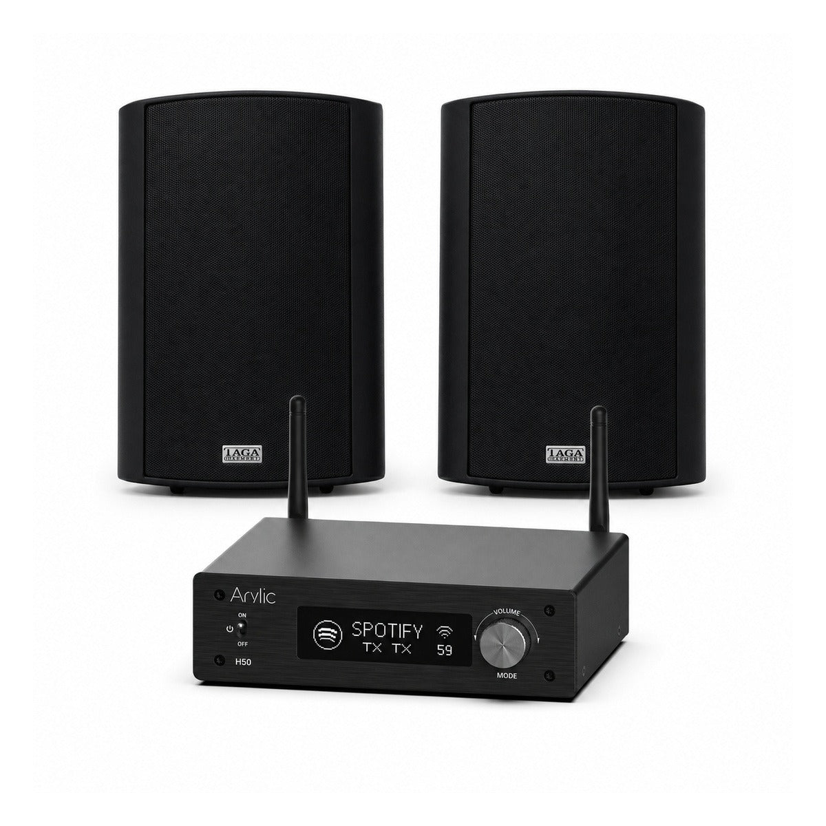 Arylic H50 1-Zone Package with Taga TOS-415 Outdoor Speakers