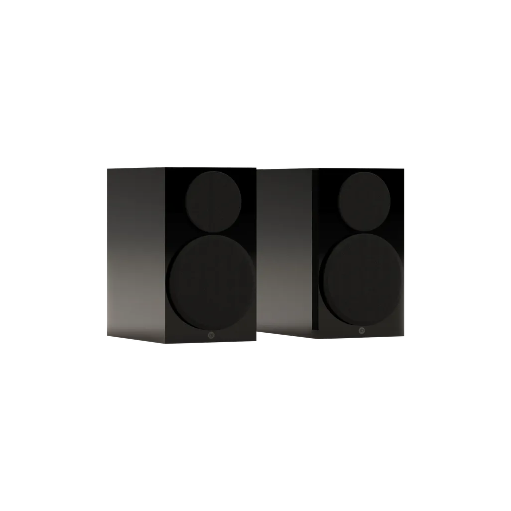 Monitor Audio Gold 50 Bookshelf speaker in Gloss Black finish with grille