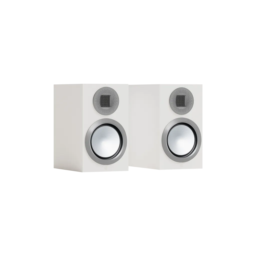Monitor Audio Gold 50 Bookshelf speaker in Satin White finish alternate view