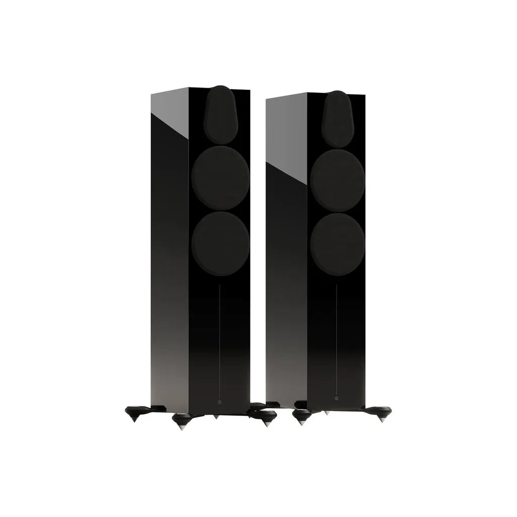 Monitor Audio Gold 500 F/Stander speaker in Gloss Black finish with grille