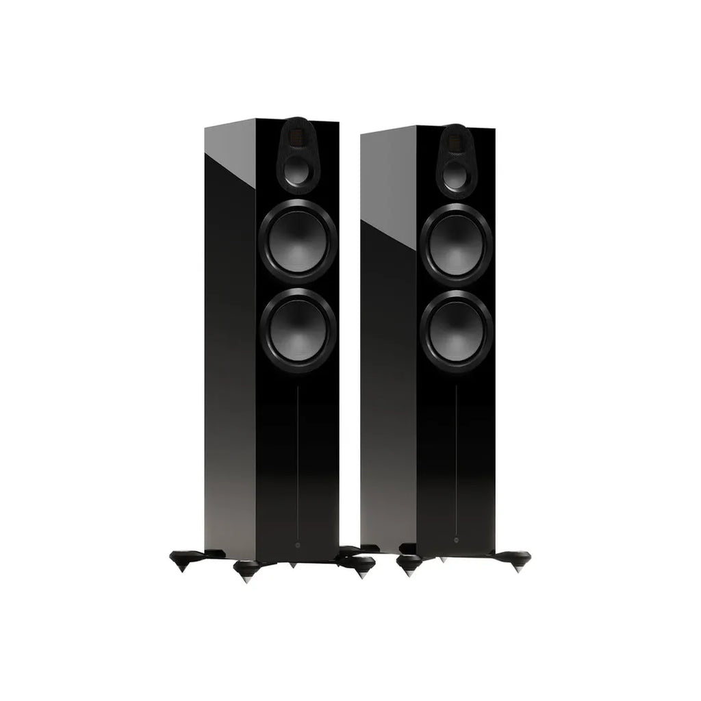 Monitor Audio Gold 500 F/Stander speaker in Gloss Black finish