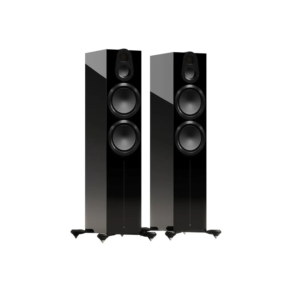 Monitor Audio Gold 500 F/Stander speaker in Gloss Black finish