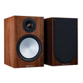 Monitor Audio Silver 100 B/Shelf speaker in Walnut finish pair view