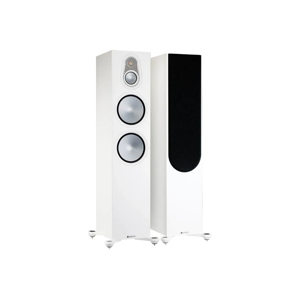 Monitor Audio Silver 500 F/Stander uncategorized in Satin White finish with grille