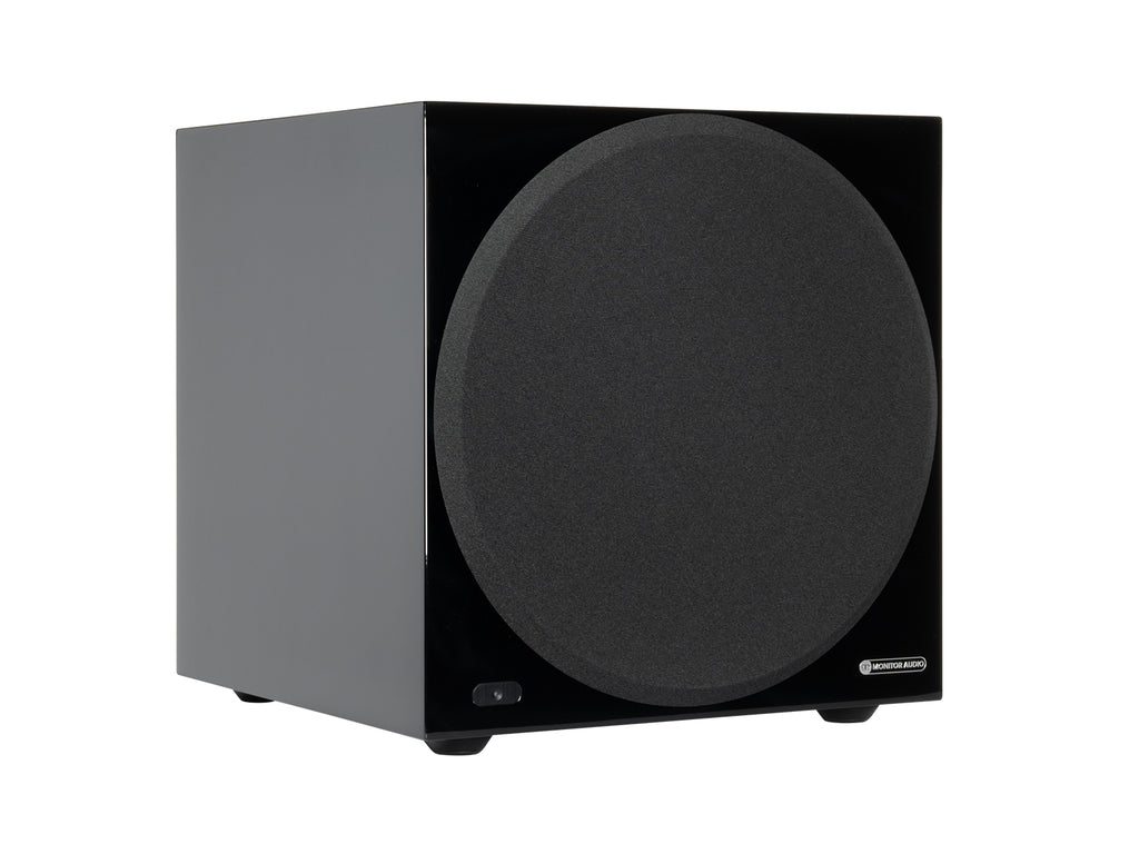 Monitor Audio Anthra W12 speaker in black with grille