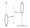 Biamp PMA 2000-PE - Conferencing Bar Mounting Accessory - Parlé PMA 2000-PE Pole Extension Kit