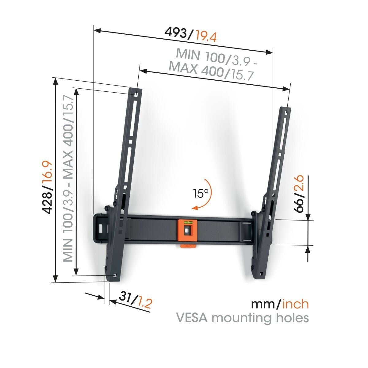 Vogel's TVM 1415 mount alternate view