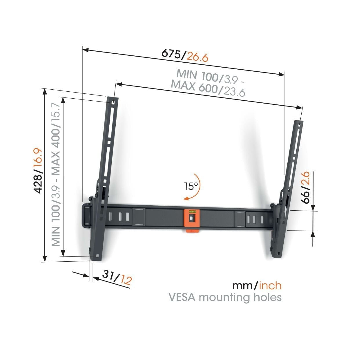 Vogel's TVM 1615 mount alternate view