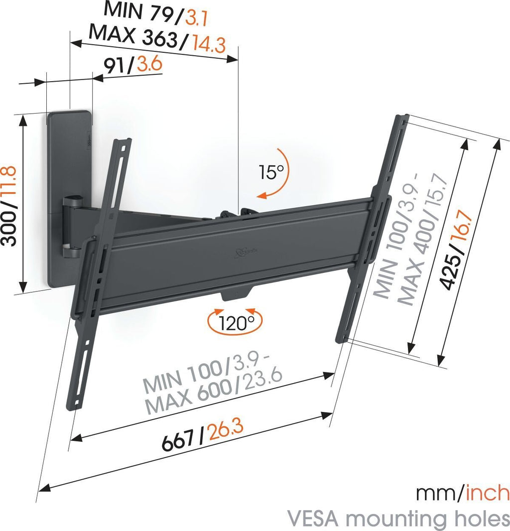 Vogel's TVM 1625 mount alternate view