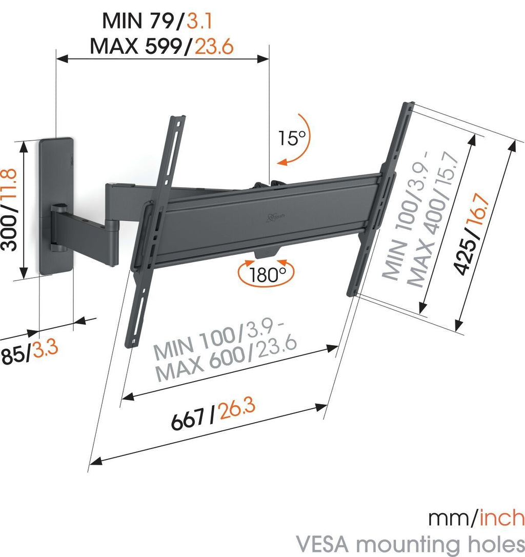 Vogel's TVM 1645 mount alternate view