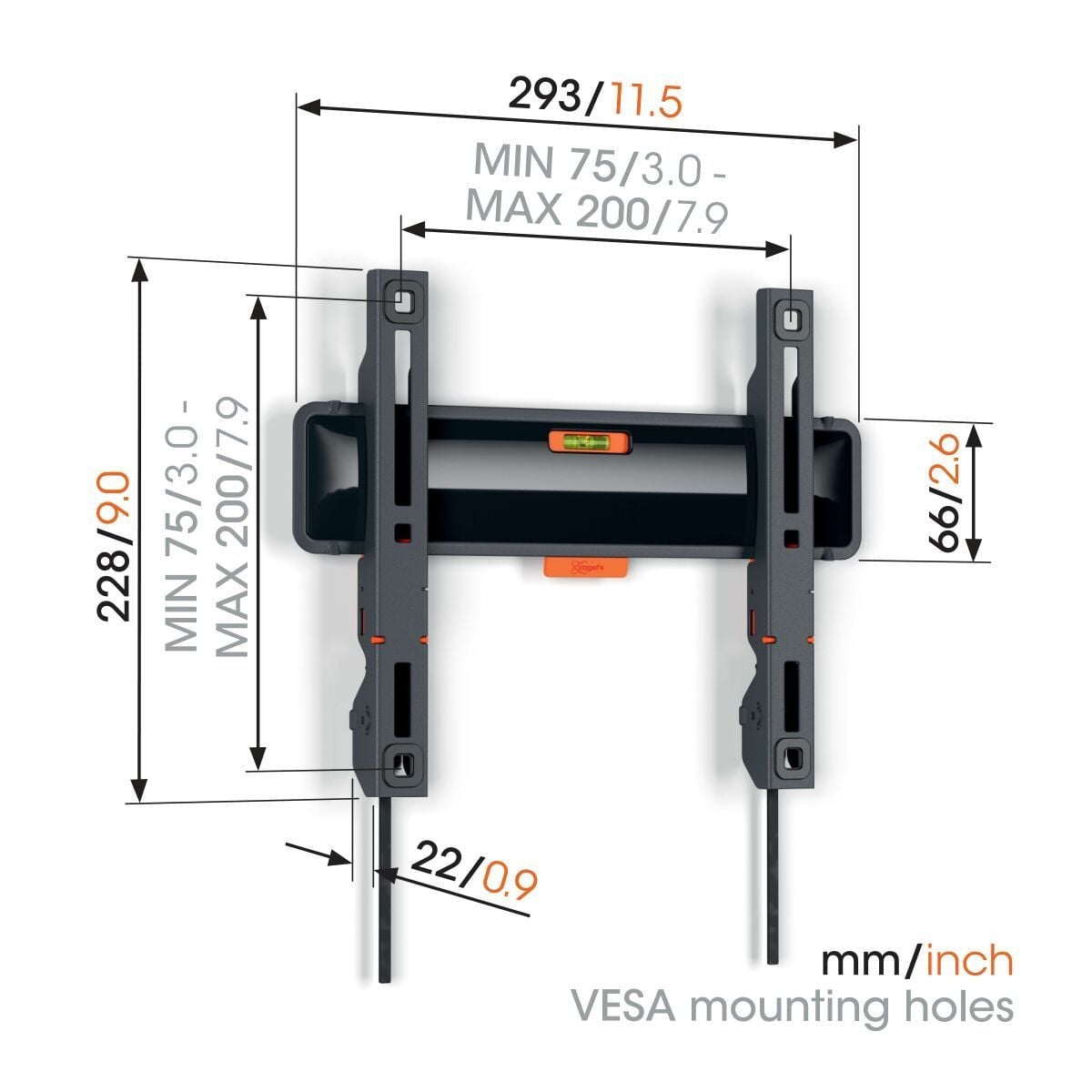 Vogel's TVM 3205 mount alternate view