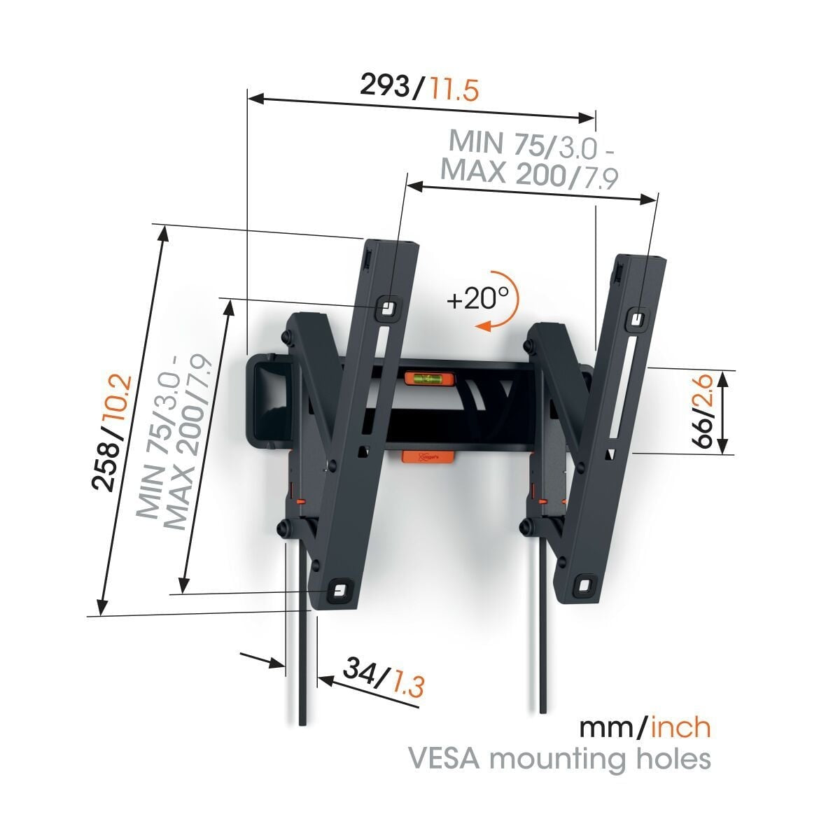 Vogel's TVM 3215 mount alternate view