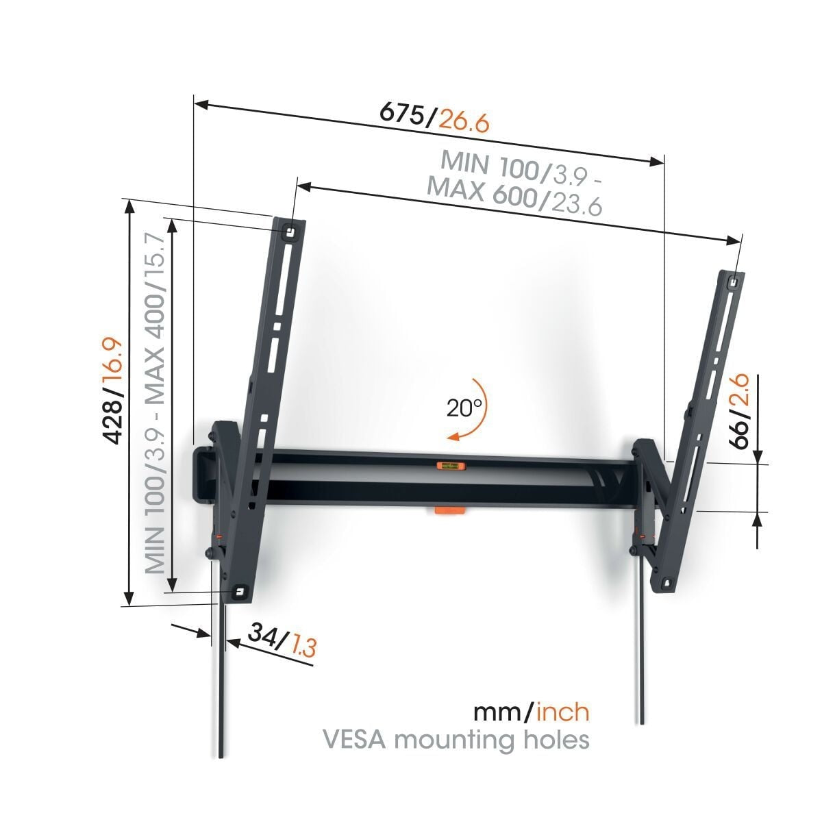 Vogel's TVM 3615 mount alternate view