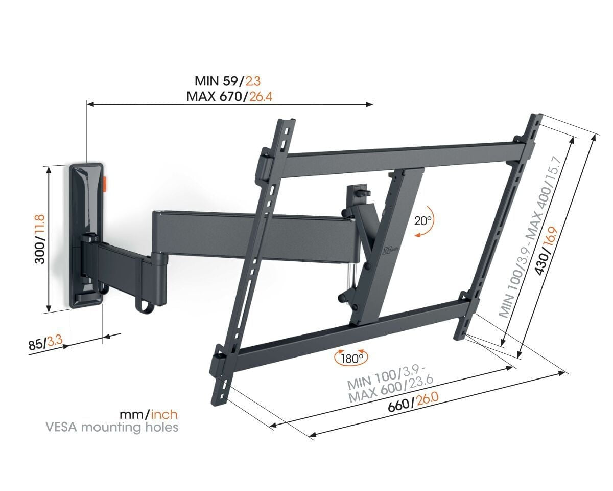 Vogel's TVM 3645 mount alternate view