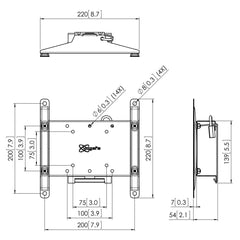 Vogel's PFW 4210 Display WALL Mount TILT - Black