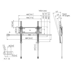 Vogel's PFW 4510 Display WALL Mount TILT - Black