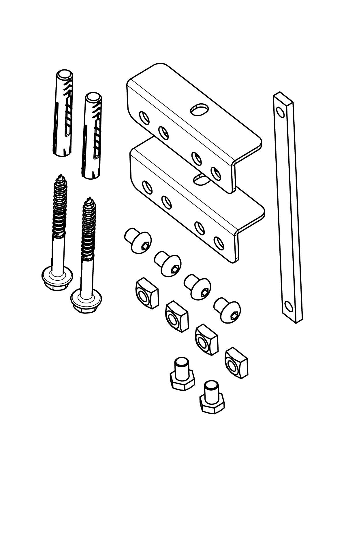 Vogel's PFA 9126 PFB 34XX Bracket KIT - Black