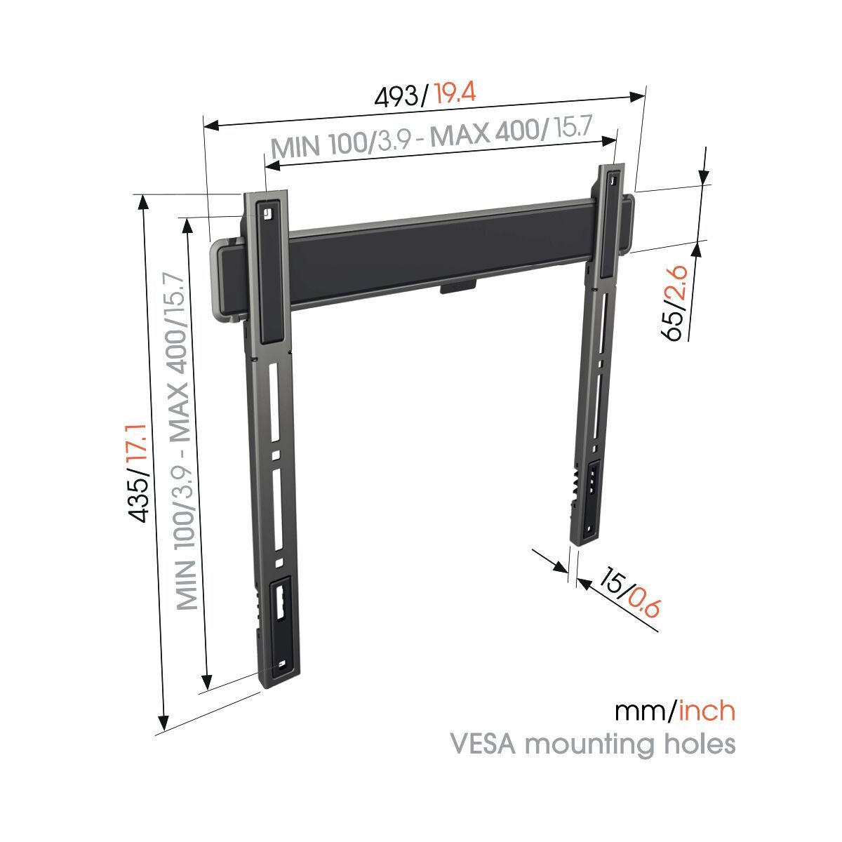 Vogel's TVM 5405 mount alternate view